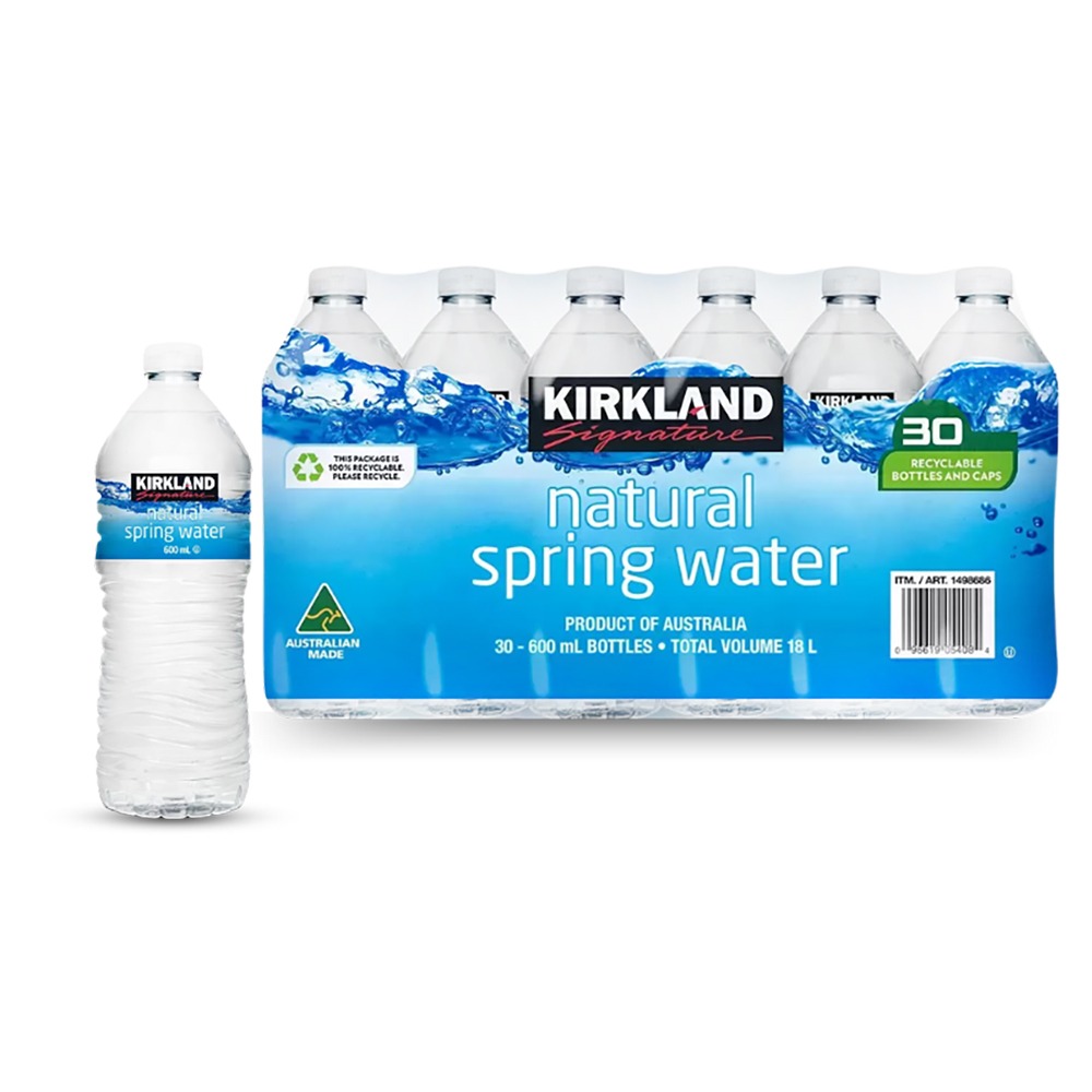 現貨速出 科克蘭 泉水 600毫升x30瓶 高品質 健康 天然 飲料 輕巧 便攜 瓶裝水 礦泉水 好市多-規格圖7