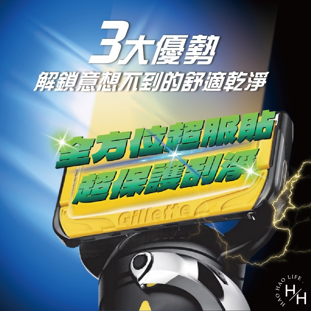 好市多COSTCO現貨【吉列】鋒護手動刮鬍刀組 旋轉刀頭 刮鬍刀 父親節禮物 剃鬚刀 便携剃鬚刀 手動刮鬍刀-細節圖3