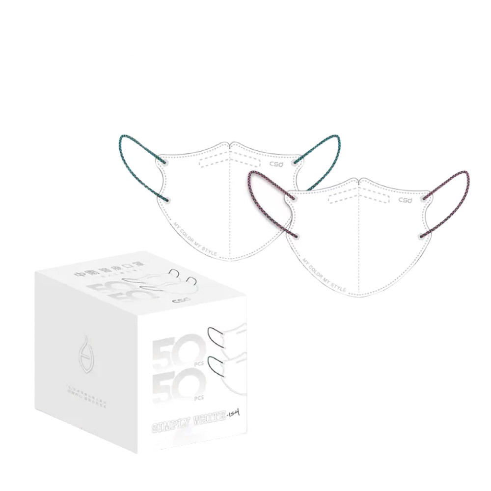 成人立體3D白色 (100入)