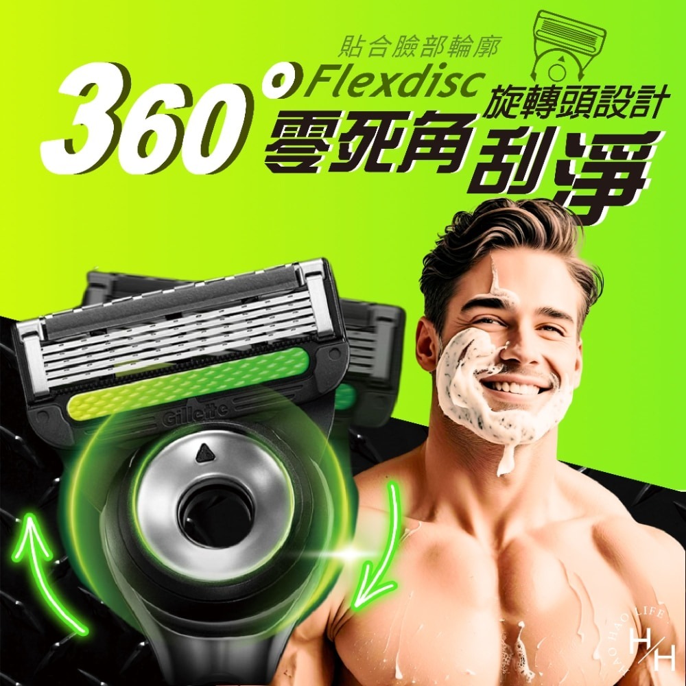 現貨快出【吉列】極光刮鬍刀-1刀架1旅行盒5刀頭 刮鬍刀 父親節禮物 剃鬚刀 便携剃鬚刀 手動刮鬍刀-細節圖5