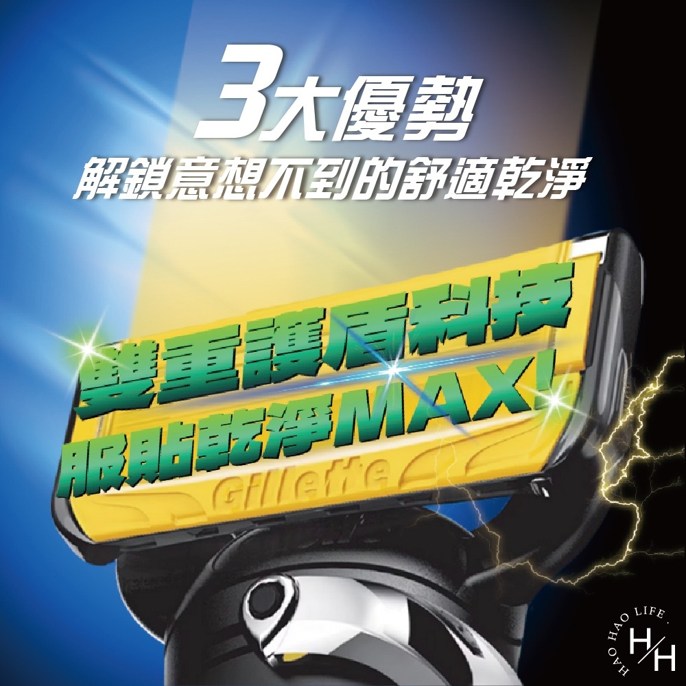 現貨快出【吉列】小白磚鋒護系列手動刮鬍刀-1磁吸刀座1刀架5刀頭 刮鬍刀 父親節禮物 剃鬚刀 便携剃鬚刀 手動刮鬍刀-細節圖3