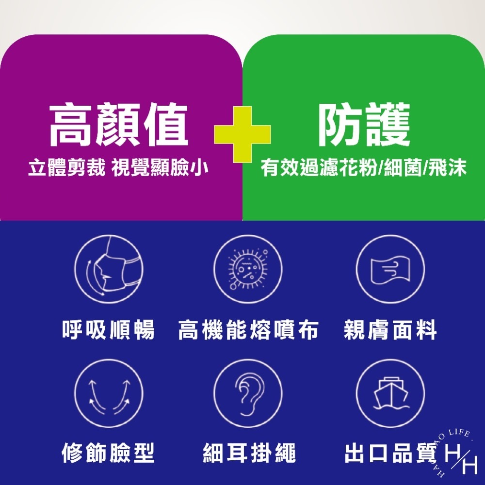 現貨快出【淨新】3D細耳成人加大醫用口罩(50入/盒)多色可選 醫療口罩 立體口罩 3D立體口罩 成人口罩 加大-細節圖6