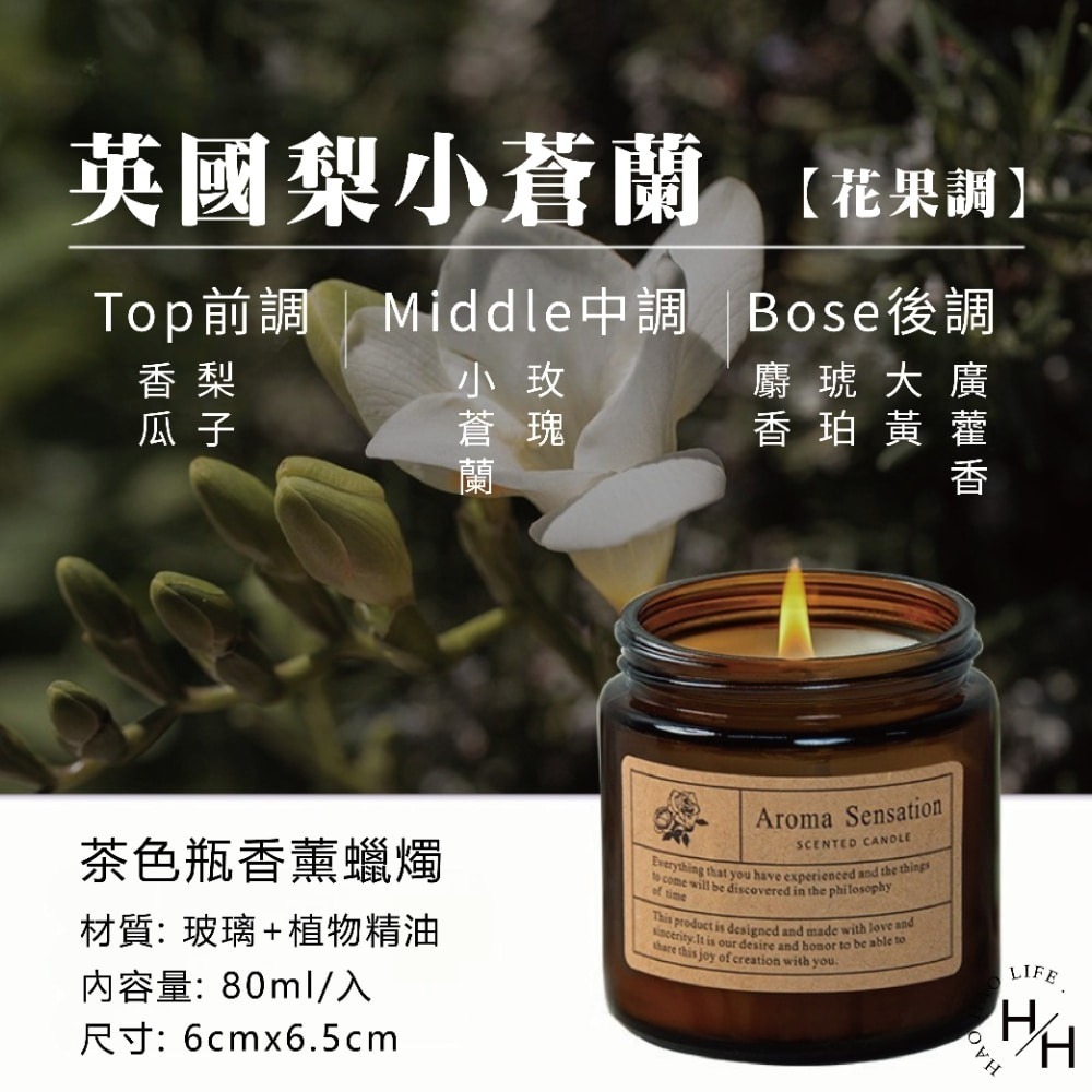 現貨快出 玻璃杯香薰蠟燭(80ML) 多款任選 植物精油蠟燭 蠟燭 芳香蠟燭 香薰蠟燭 薰香蠟燭 生日禮物 婚禮小物-規格圖5