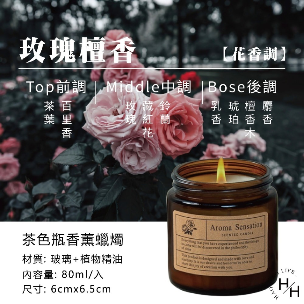 現貨快出 玻璃杯香薰蠟燭(80ML) 多款任選 植物精油蠟燭 蠟燭 芳香蠟燭 香薰蠟燭 薰香蠟燭 生日禮物 婚禮小物-規格圖5