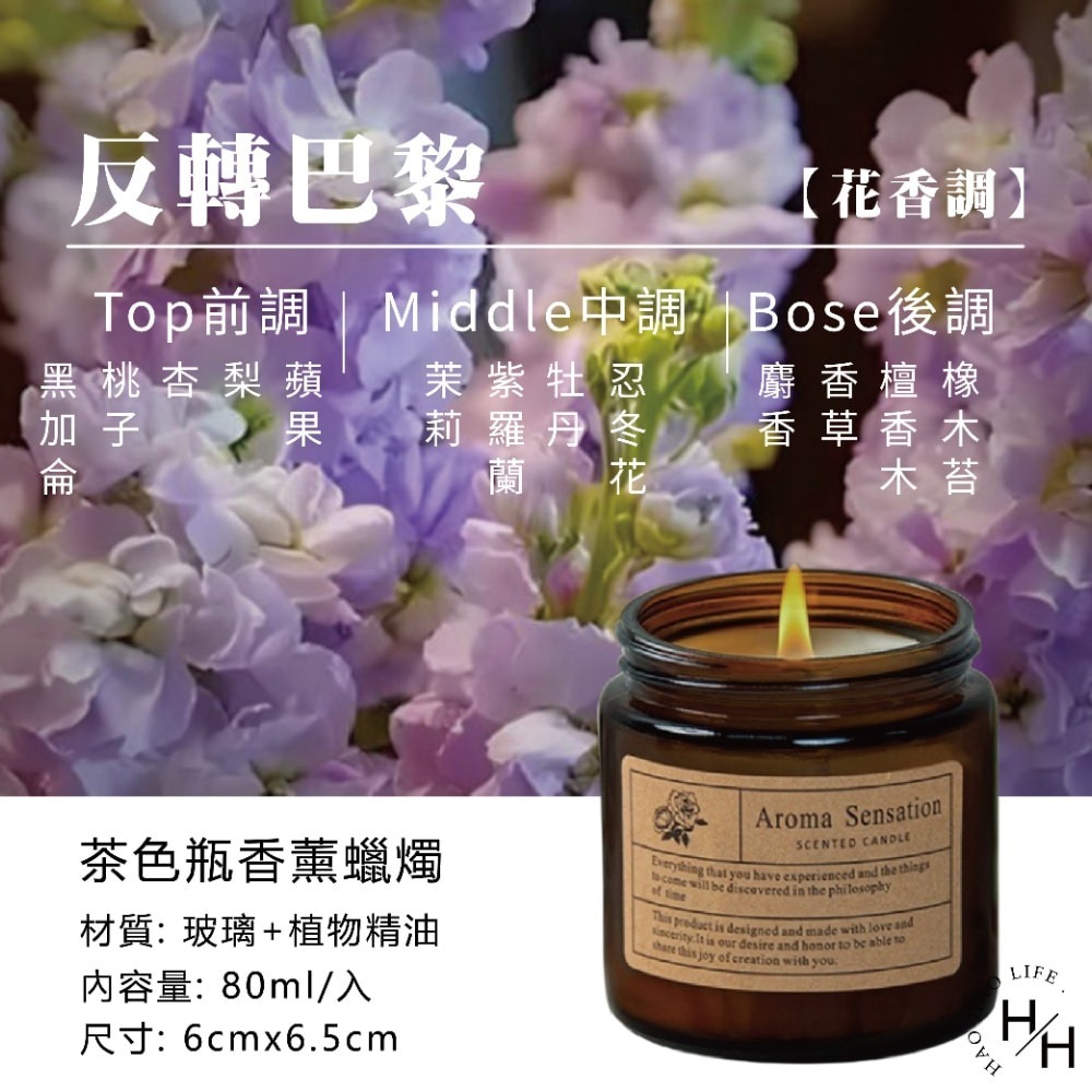 現貨快出 玻璃杯香薰蠟燭(80ML) 多款任選 植物精油蠟燭 蠟燭 芳香蠟燭 香薰蠟燭 薰香蠟燭 生日禮物 婚禮小物-規格圖5