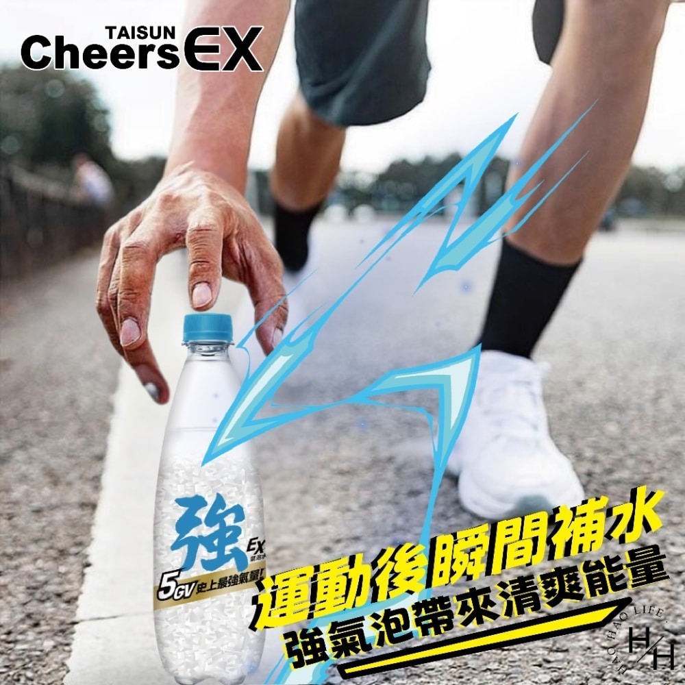 現貨快出【泰山】Cheers EX強氣泡水(500ml x24瓶) 0熱量 飲料 飲品 氣泡水 ❗宅配單筆限一箱❗-細節圖5