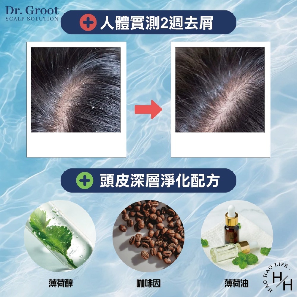 好市多現貨快出【Dr. Groot】勁涼頭皮養護組 涼感洗髮精 洗髮精 控油去屑洗髮精 薄荷涼感 頭髮蓬鬆 韓國洗髮精-細節圖7