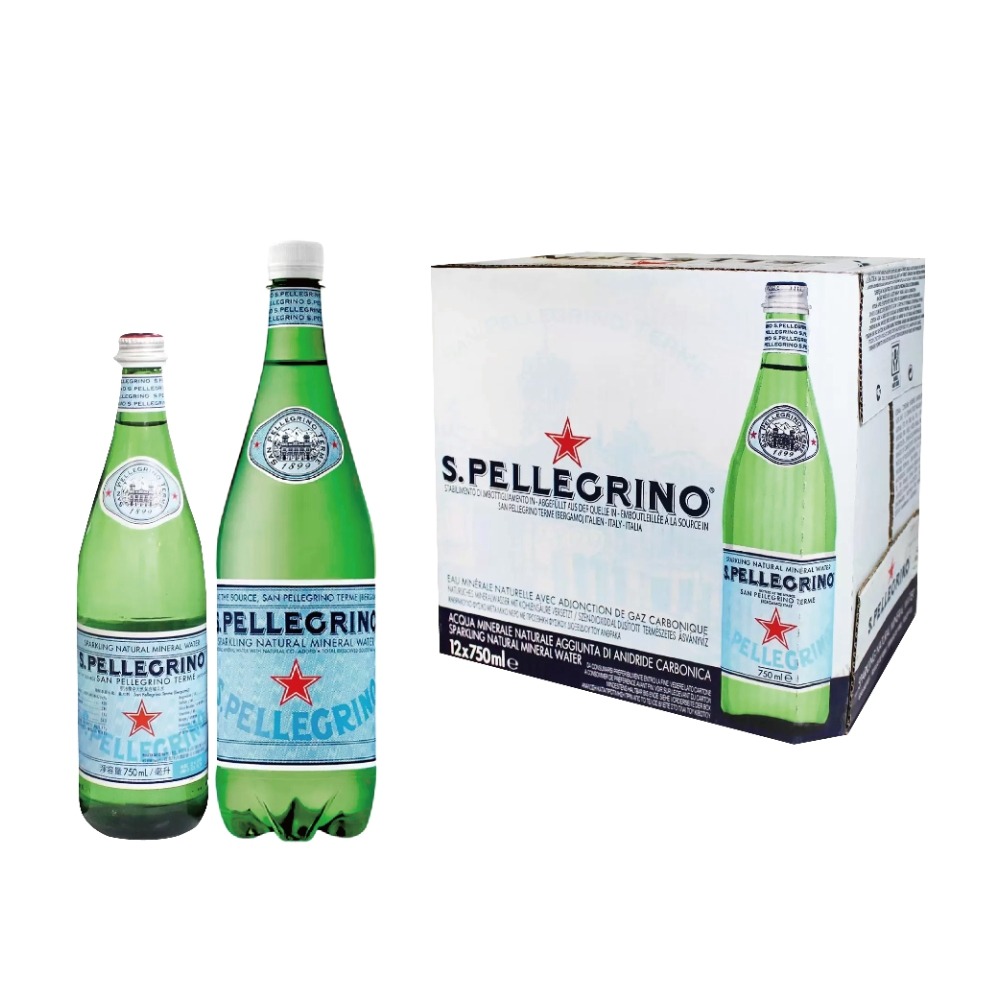 好市多現貨快出【聖沛黎洛】氣泡礦泉水1000毫升/750毫升(1箱X12瓶)2款 氣泡水 天然氣泡水 礦泉水-規格圖9