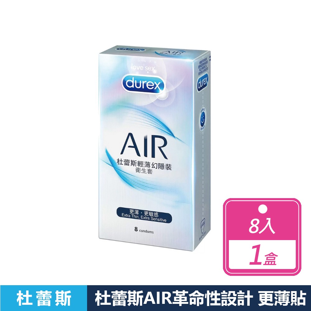 現貨快出【杜蕾斯】輕薄幻隱裝衛生套(8入) 衛生套 情趣 潤滑 安全套 避孕套 衛生套 持久快感 持久潤滑 超薄-規格圖1