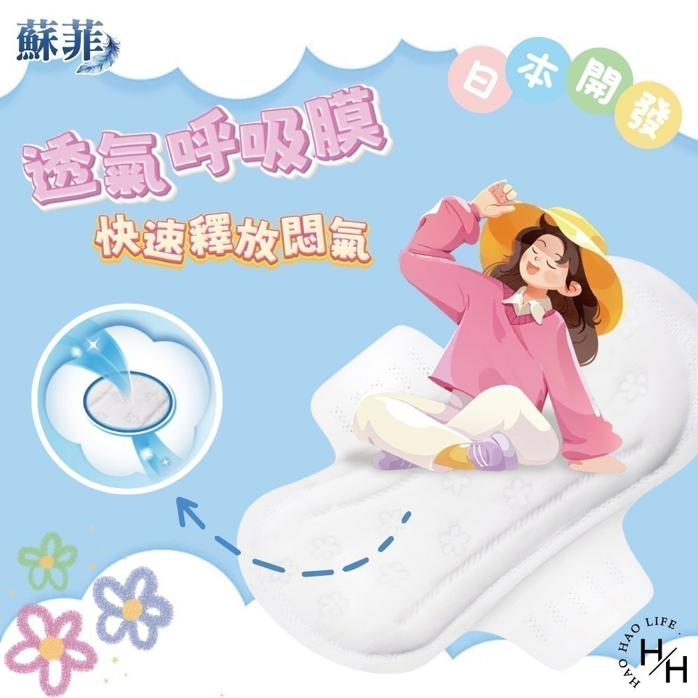 【蘇菲】彈力貼身超薄量少衛生棉17.5公分(藍)&23公分(粉) 共2款 蘇菲衛生棉 細緻棉柔衛生棉 衛生巾 日用 夜用-細節圖7