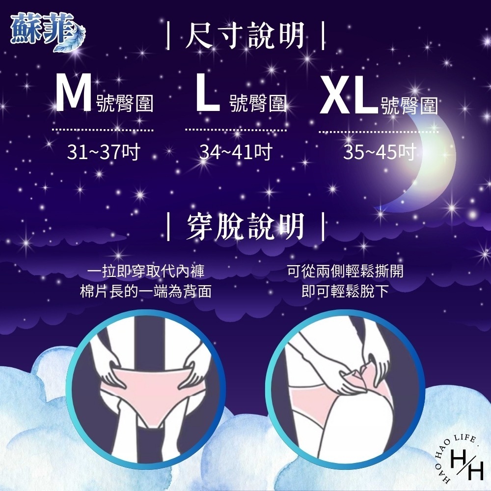 現貨快出【蘇菲SOFY】三款任選組合包 褲型衛生棉 日用 夜用 超熟睡 褲型 生理期-細節圖6