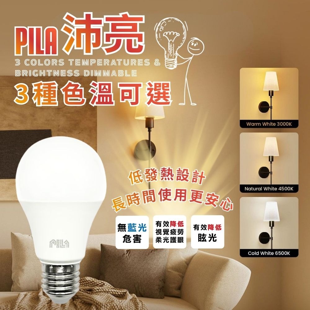 現貨快出【PILA沛亮】球泡 8.8W 6500K白畫光燈泡(AL013) 無藍光危害認證 球泡 燈泡 白光 自然光-細節圖6