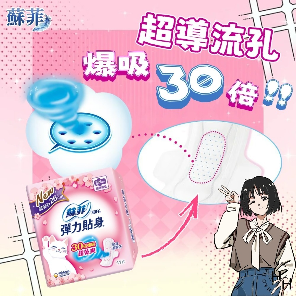 Costco 好市多 蘇菲彈力貼身超薄 日用衛生棉 多款任選 蘇菲 SOFY 單包入 現貨快出-細節圖5