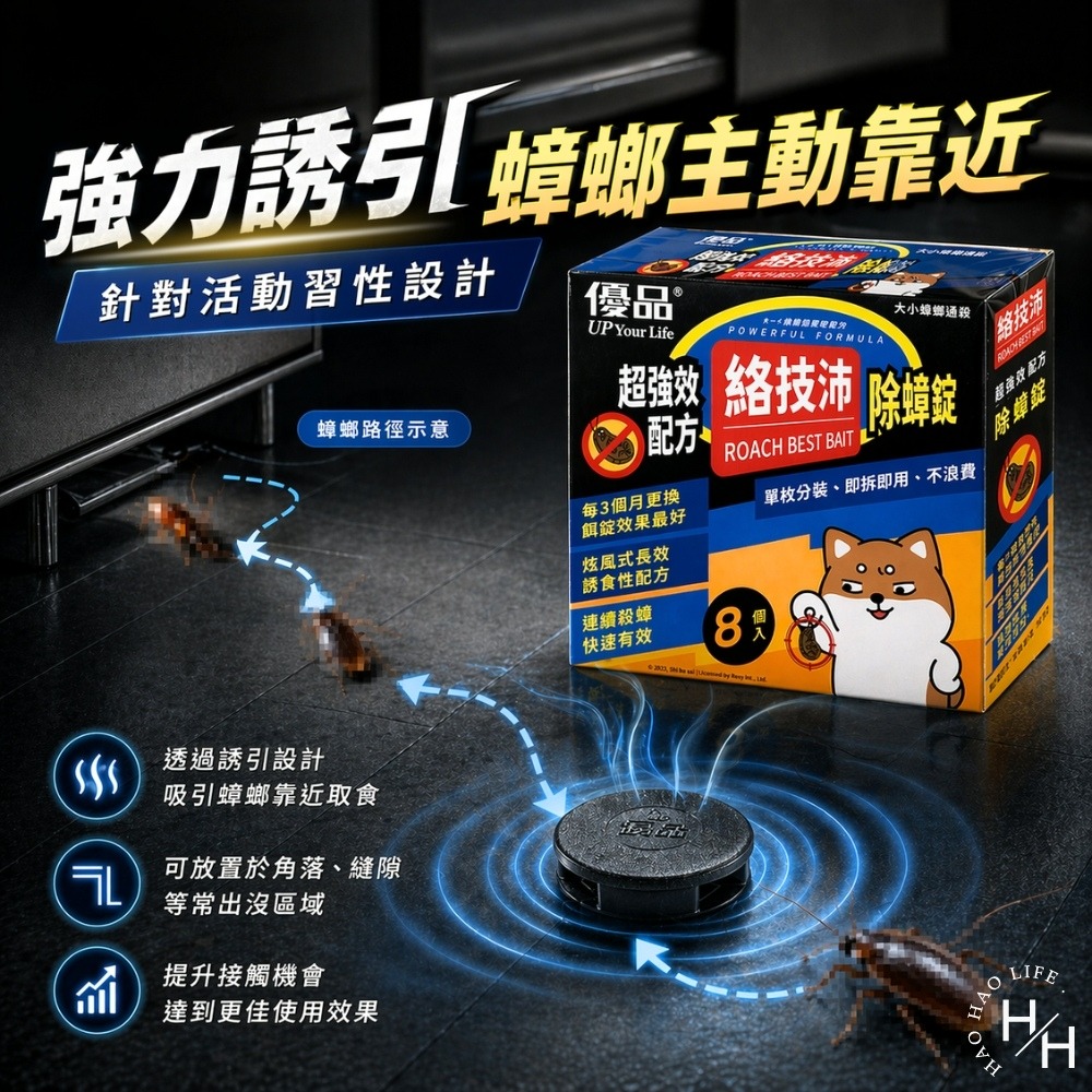 現貨快出【優品】絡技沛除蟑錠(3公克X8入) 除蟑錠 除蟑 消蟑 優品除蟑 除蟑螂 除蟲 蟑螂-細節圖3
