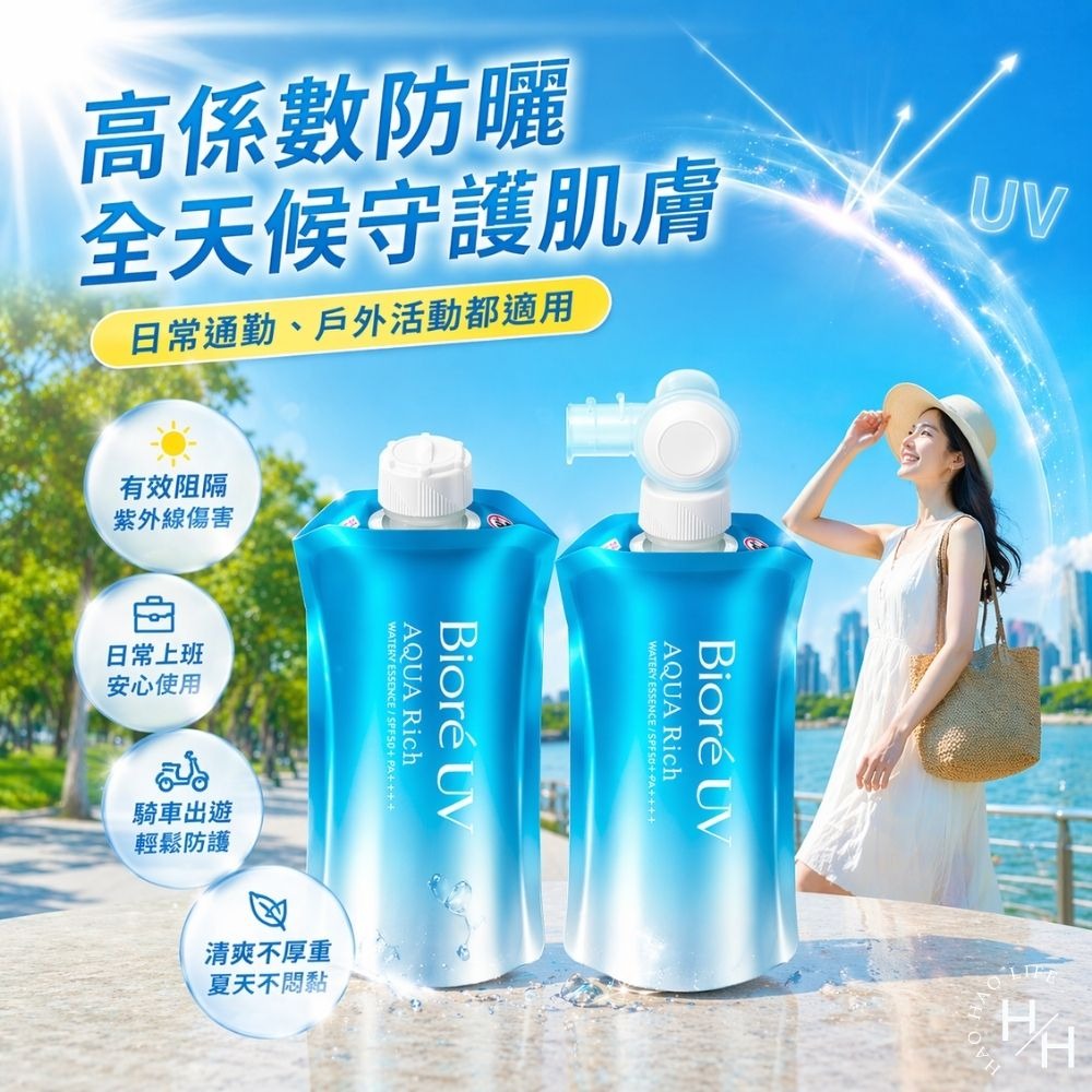 好市多現貨快出【Biore】UV 含水防曬保濕水凝乳樂易包(120公克+補充包120公克) 防曬 蜜妮 Biore 保濕-細節圖3