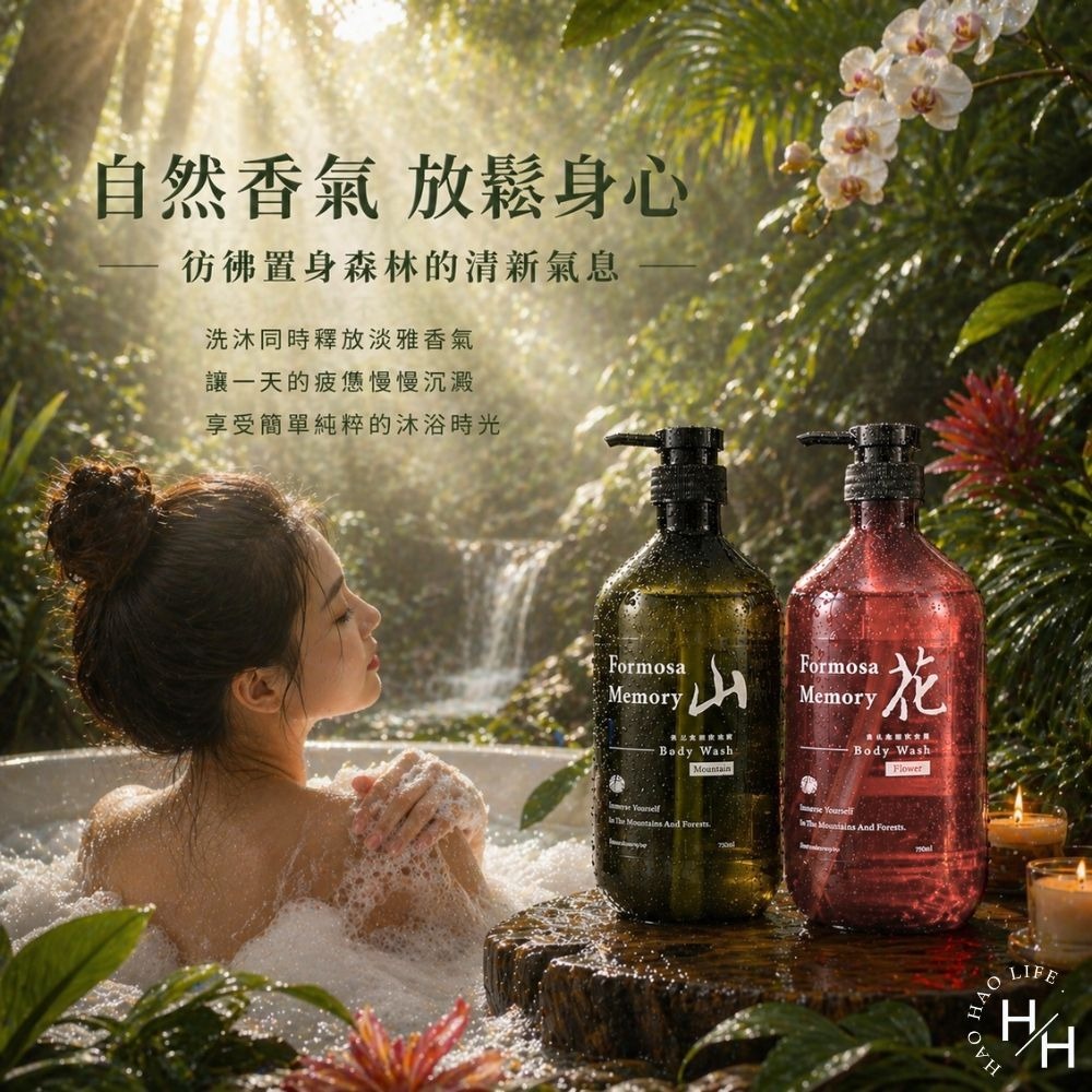 好市多現貨快出【森山島讀】沐浴露 蝴蝶蘭/山馬告 2款任選(750毫升/瓶) 好市多沐浴乳 森山島讀 沐浴乳COSTCO-細節圖5