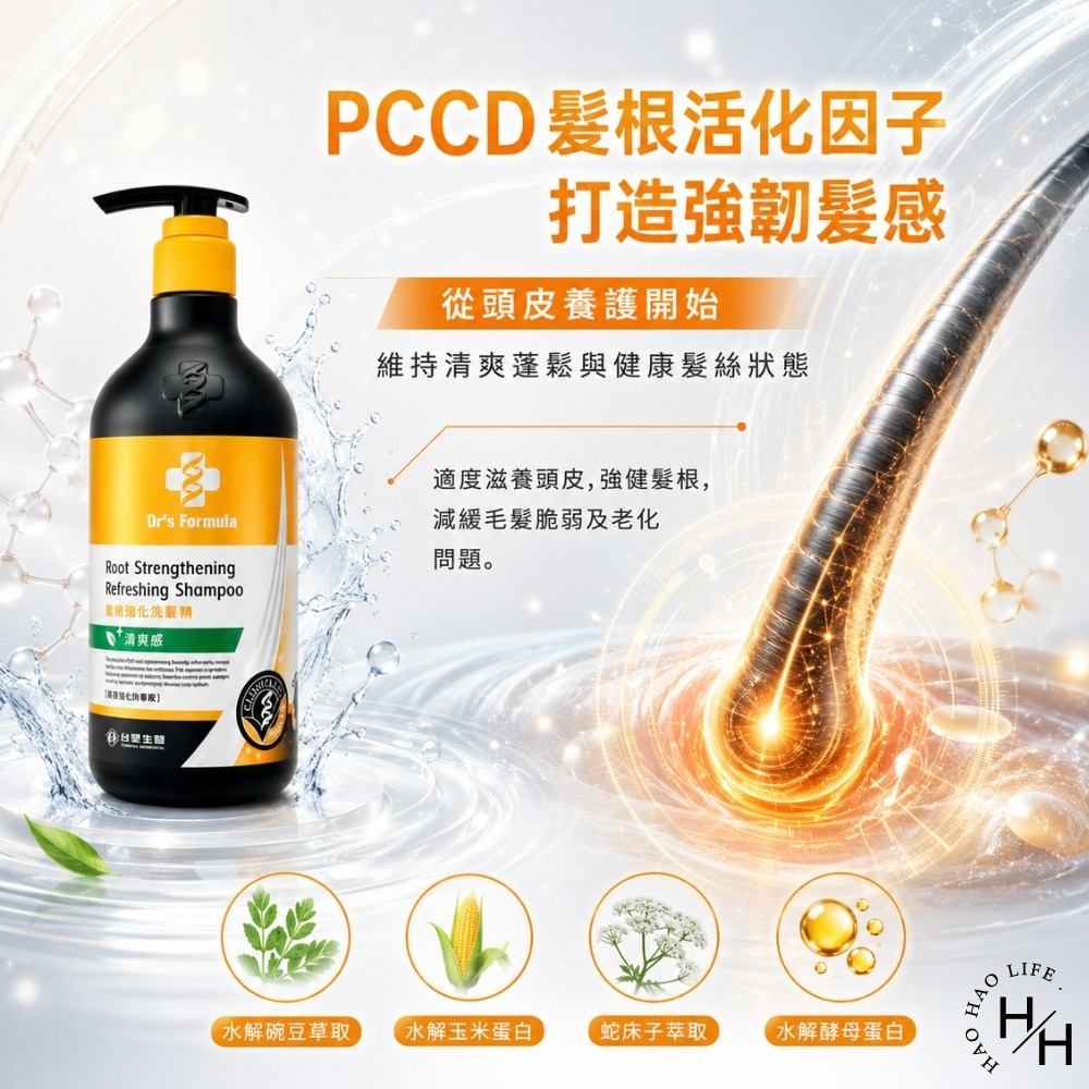 現貨快出【Drs Formula台塑生醫】髮根強化洗髮精-清爽感(580g/瓶) 洗髮精 洗髮乳 洗髮露 台塑生醫-細節圖3