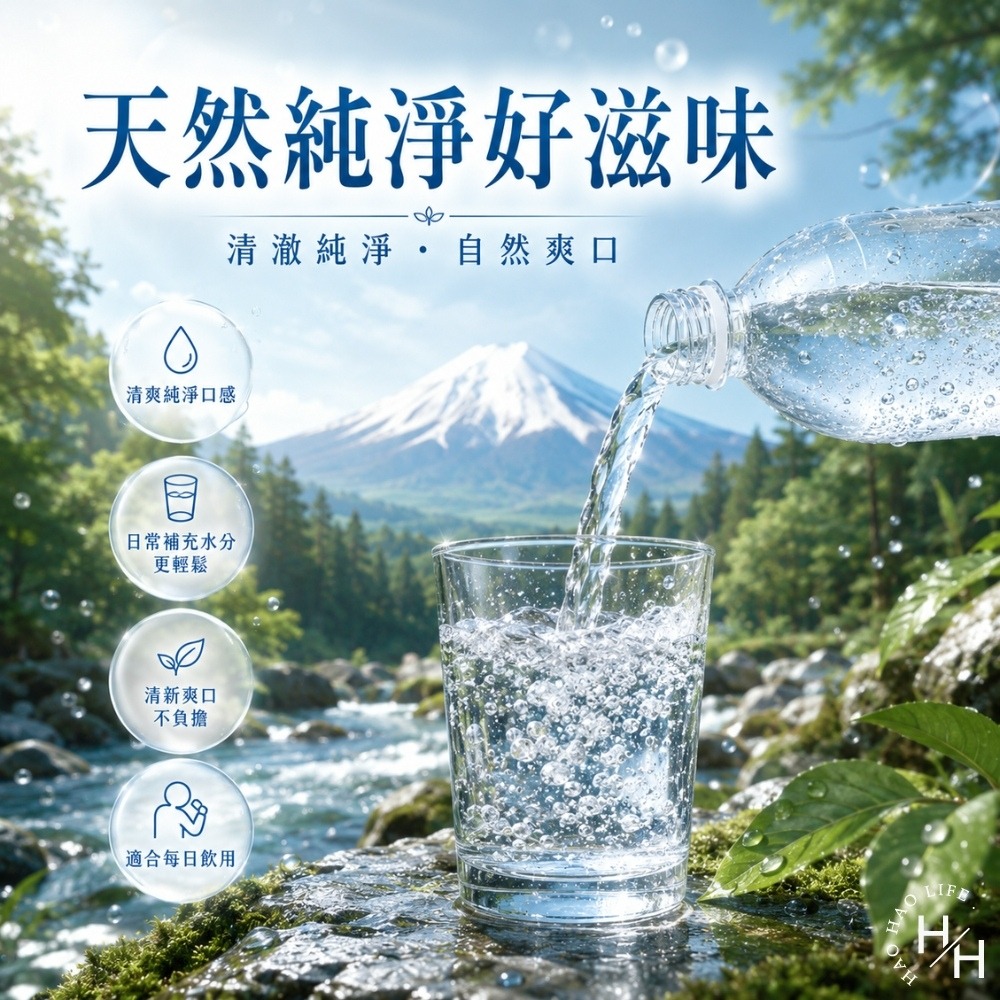 好市多現貨快出【IRIS OHYAMA】富士山強氣泡水 環保無標籤款(500毫升X24瓶)氣泡水 ‼️宅配單筆限一箱‼️-細節圖3