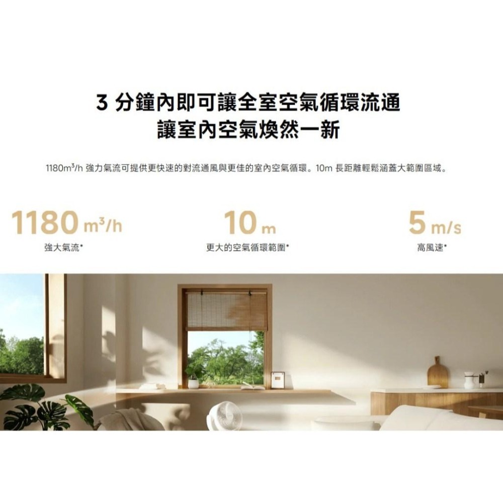 【含稅快速出貨】小米 Xiaomi 智慧直流變頻循環扇 / 米家智慧空氣循環扇  (台灣小米公司貨)-細節圖3