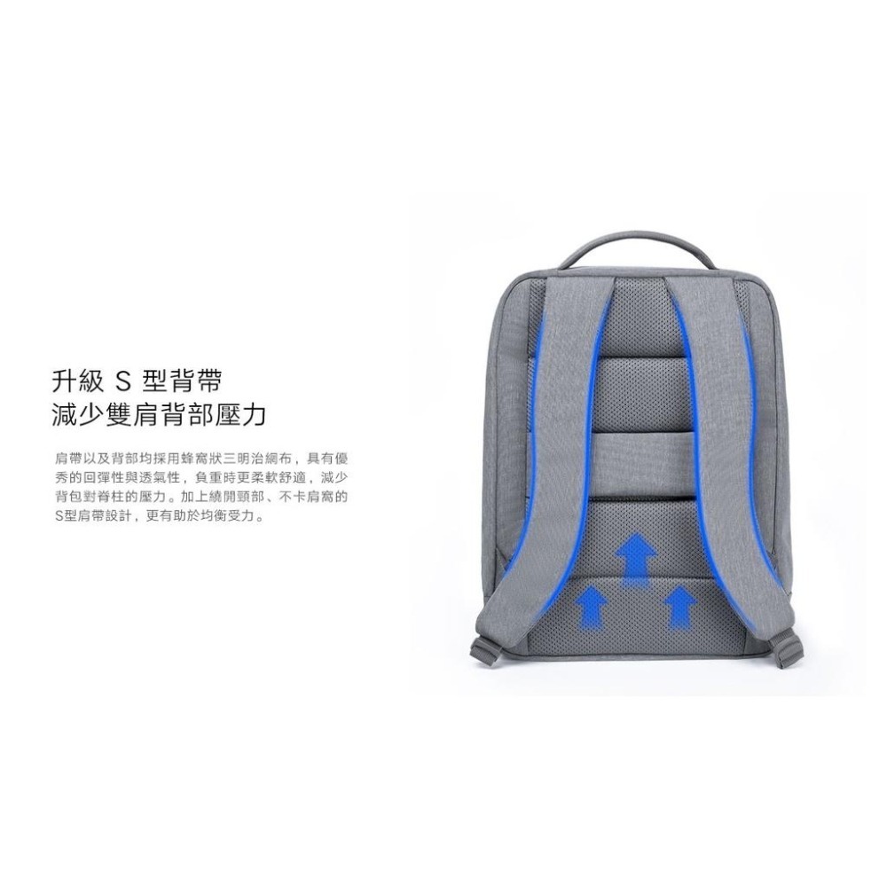 【含稅快速出貨】 小米極簡都市雙肩包 2  防潑水可容納15.6吋筆電(台灣小米公司貨)-細節圖7