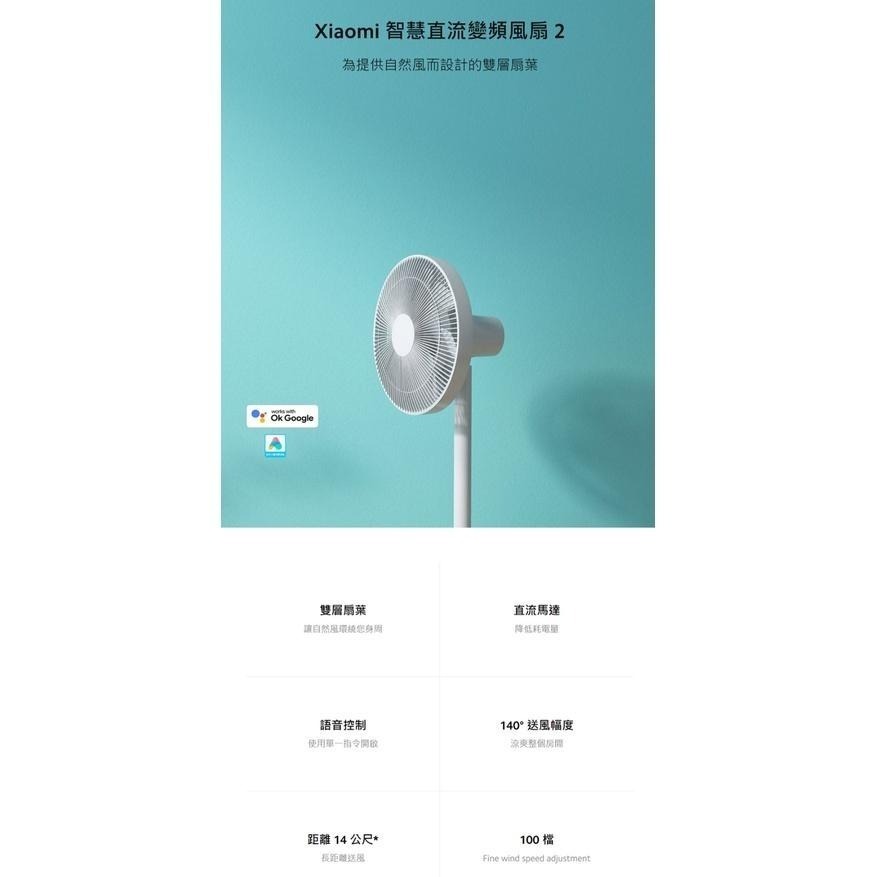 【含稅快速出貨】 Xiaomi 智慧直流變頻電風扇 2 /  Xiaomi 智慧直流變頻電風扇 2 Pro-細節圖2