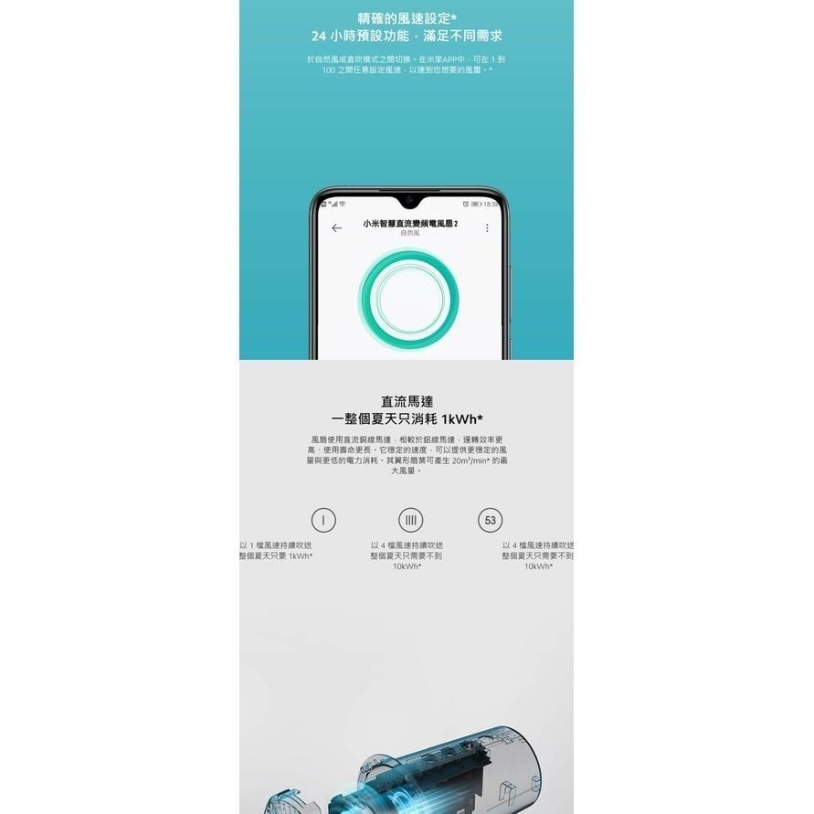 【含稅快速出貨】 Xiaomi 智慧直流變頻電風扇 2 /  Xiaomi 智慧直流變頻電風扇 2 Pro-細節圖4