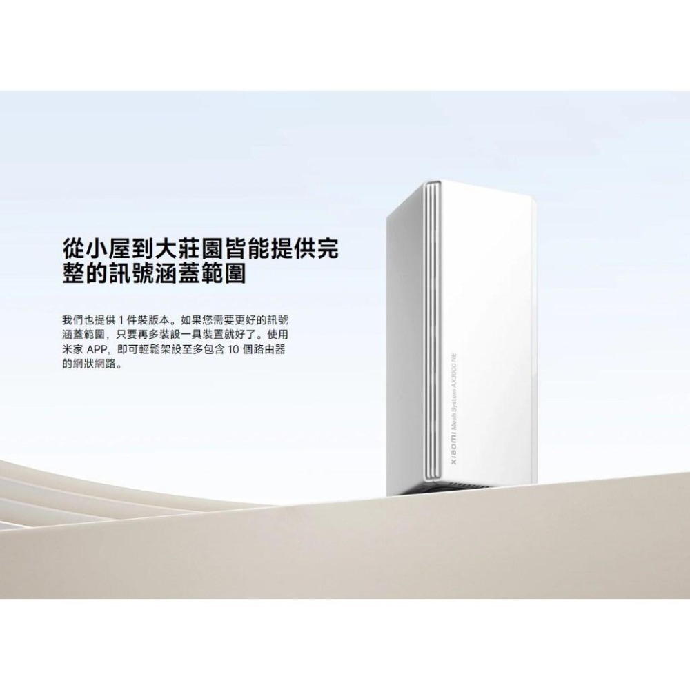 【含稅快速出貨】Xiaomi AX3000 Mesh 路由器 (一入/二入) (台灣小米公司貨)-細節圖4
