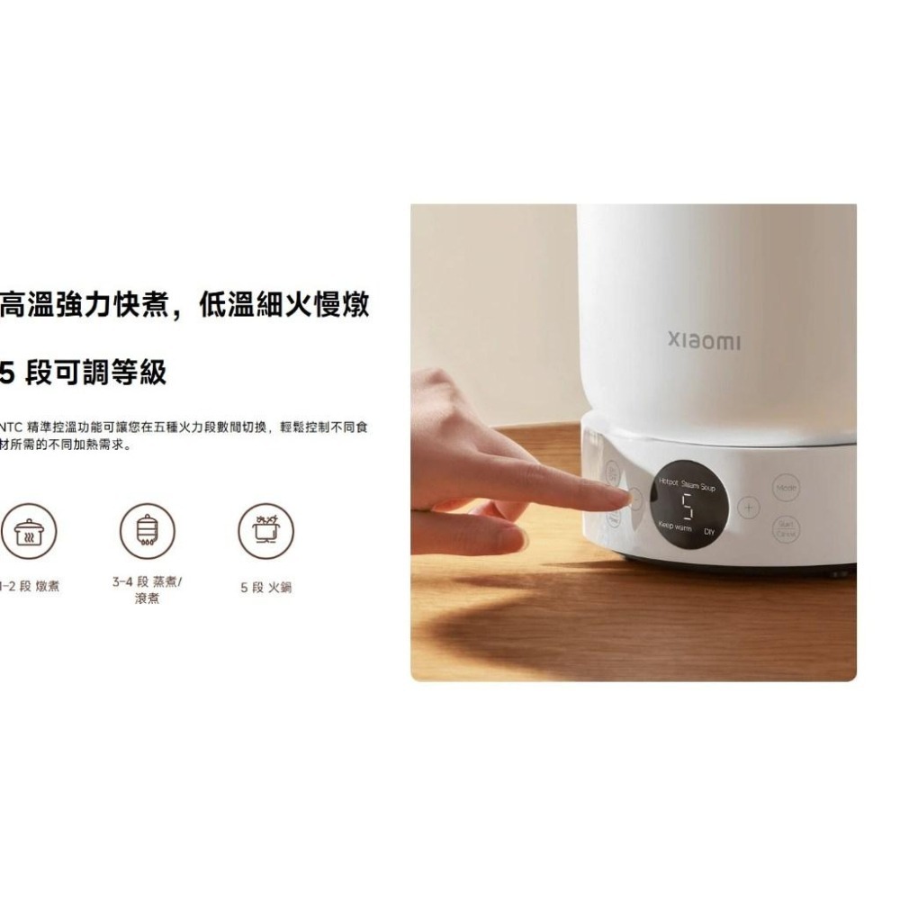 【含稅快速出貨】Xiaomi 多功能電煮鍋 1.5L (台灣小米公司貨)-細節圖7