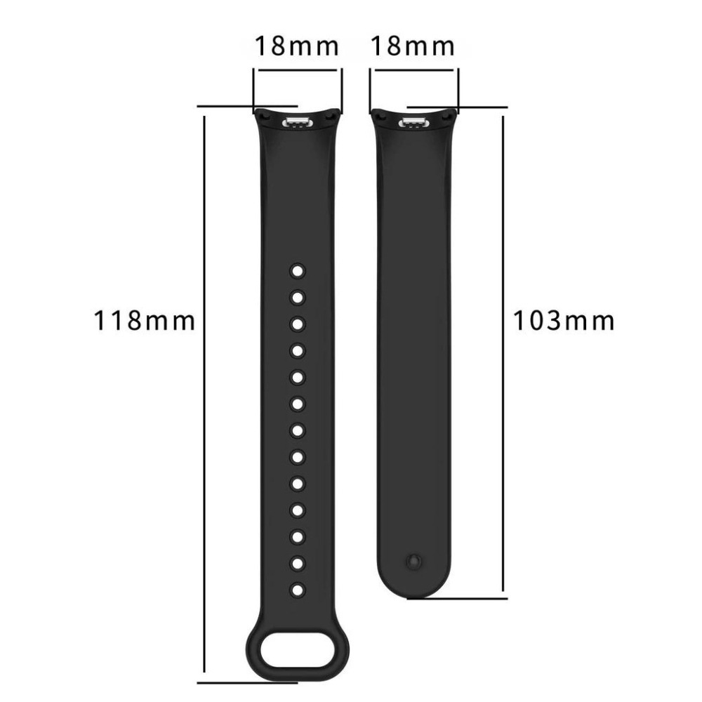 【含稅快速出貨】小米手環 10 9 8 錶帶 小米手環 8 矽膠錶帶 腕帶 Xiaomi 防水 (副廠)-細節圖4