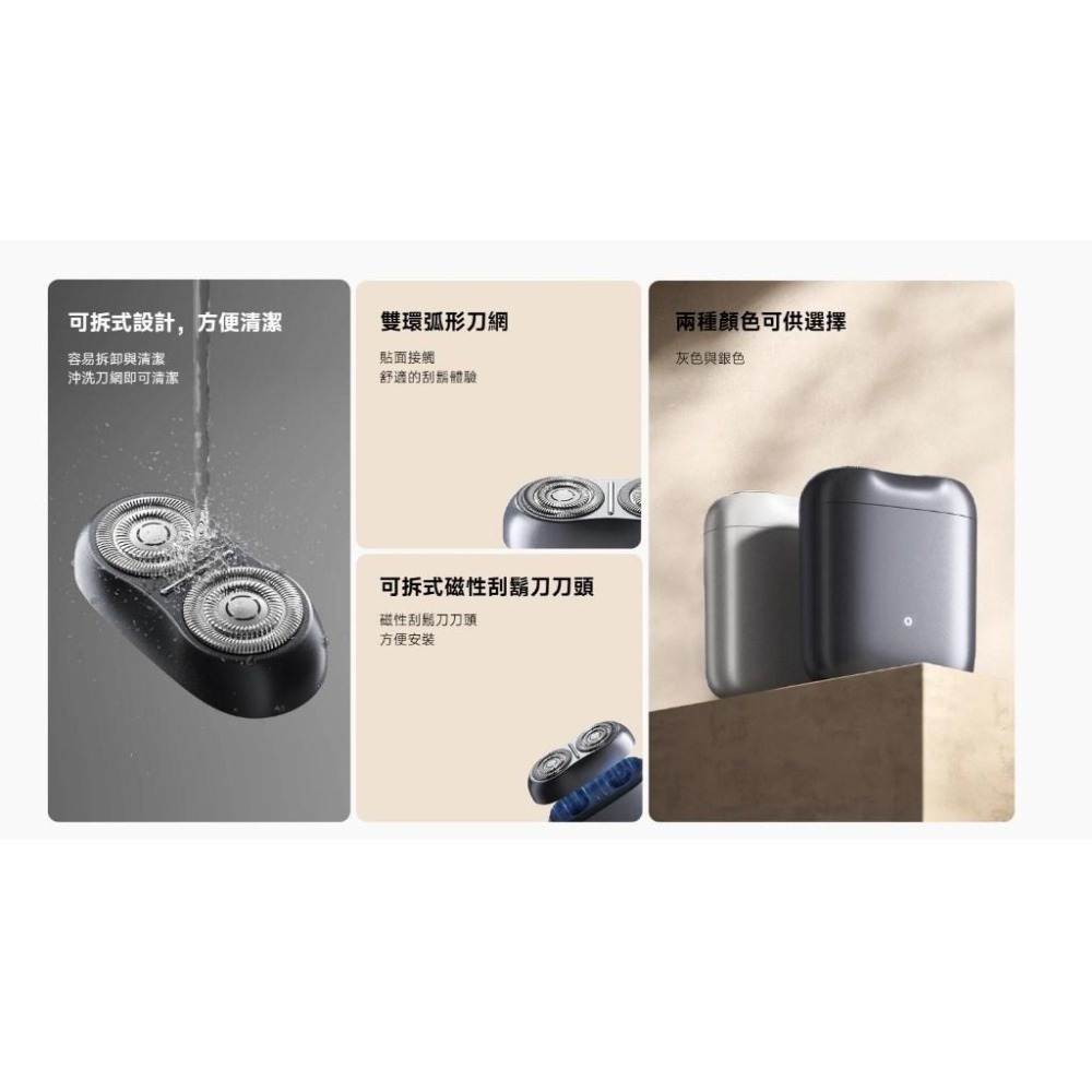【含稅快速出貨】Xiaomi 電動刮鬍刀刀頭 S200 (台灣小米公司貨)-細節圖2