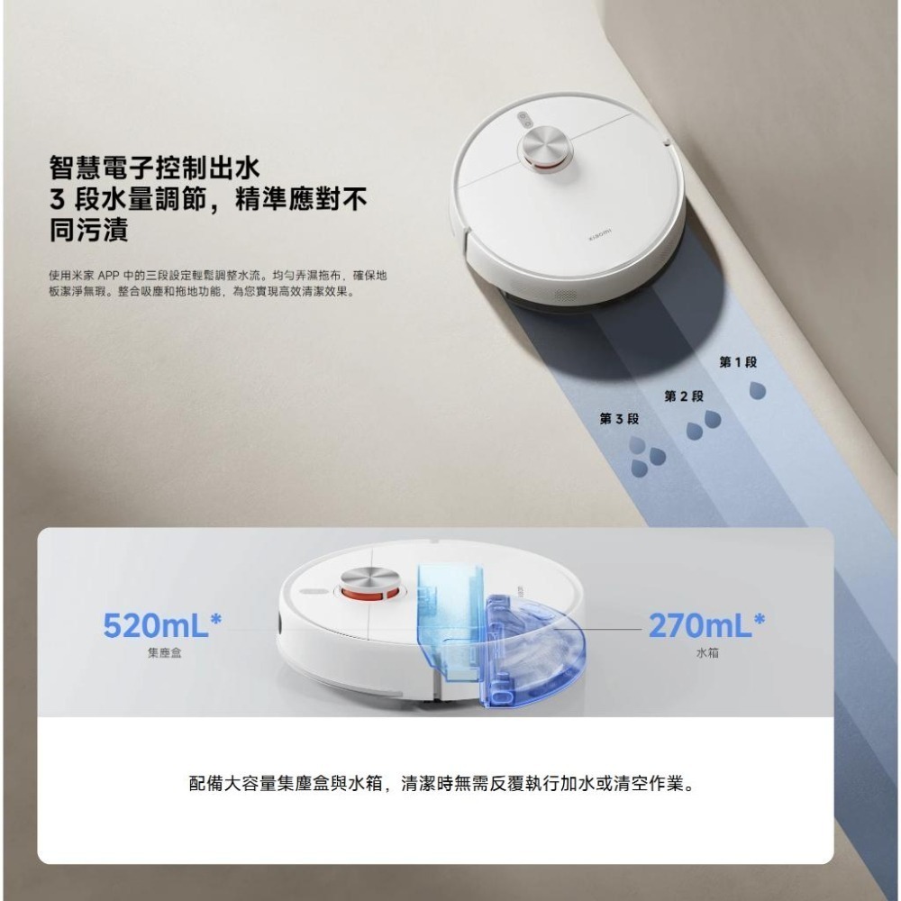 【含稅快速出貨】小米 Xiaomi 掃拖機器人 S40 (台灣小米公司貨)-細節圖4