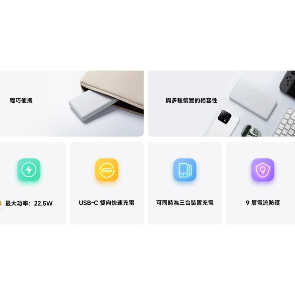 【含稅快速出貨】Xiaomi 小米行動電源 10000 22.5W Lite 可上飛機 沒有3C標章(台灣小米公司貨)-細節圖9