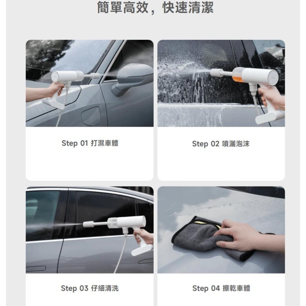 【含稅快速出貨】小米無線洗車機 Xiaomi 無線洗車機 洗車水槍 泡沫水槍 (台灣小米公司貨)-細節圖2