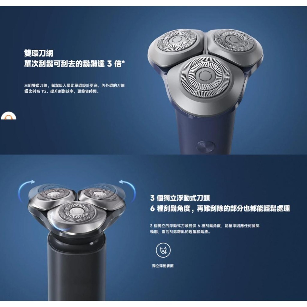 【含稅快速出貨】小米 Xiaomi 電動刮鬍刀 S101 (台灣小米公司貨)-細節圖4