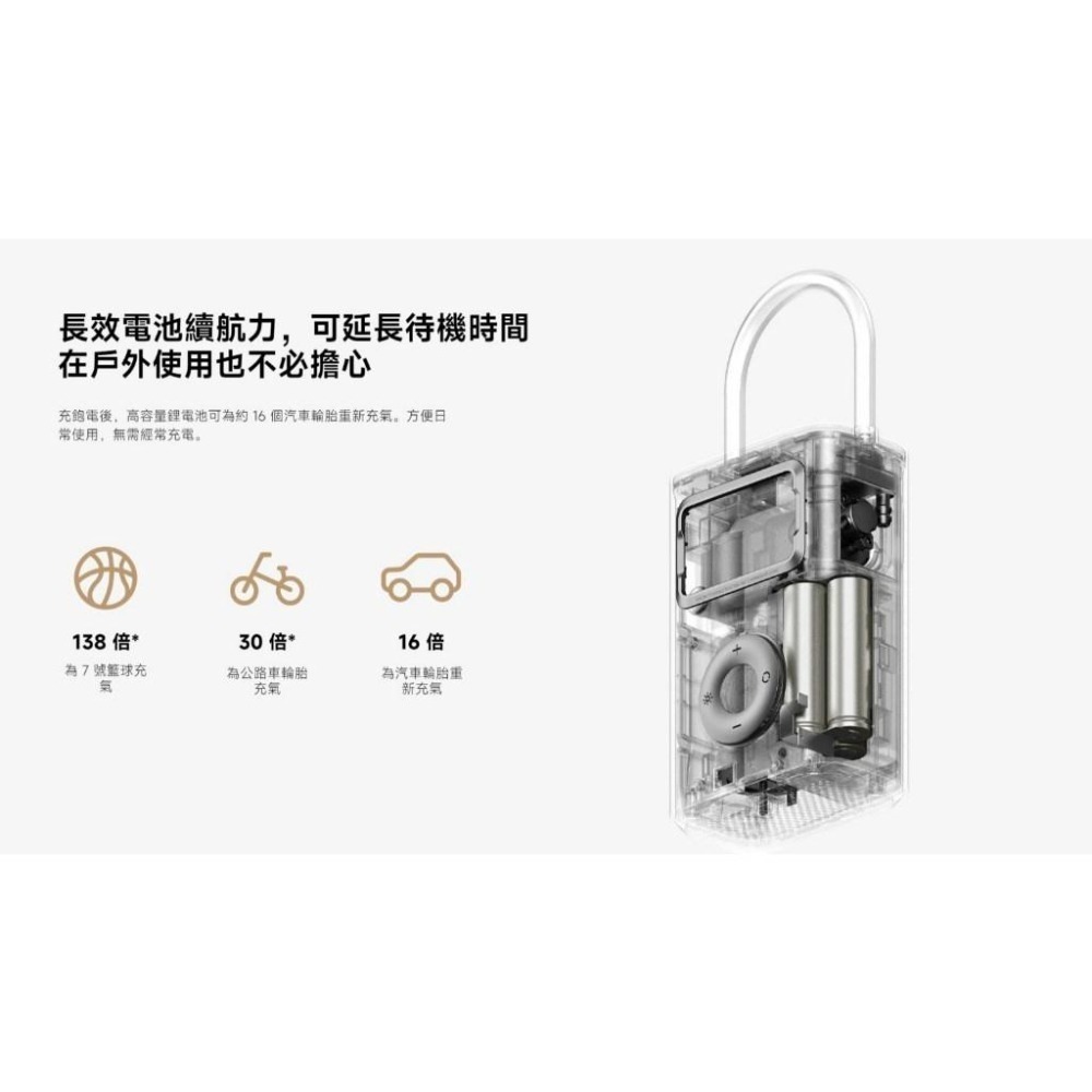 【含稅快速出貨】Xiaomi 電動打氣機 2 Pro (台灣小米公司貨)-細節圖5