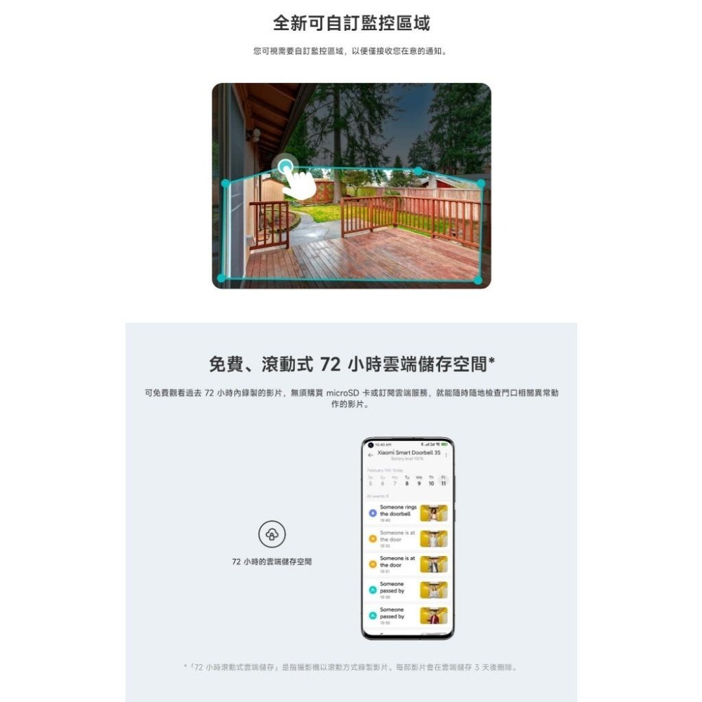 【含稅快速出貨】小米 Xiaomi 智慧門鈴3S (台灣小米公司貨)-細節圖6