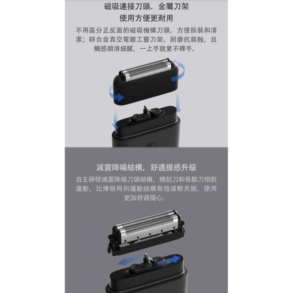 【含稅快速出貨】  米家便攜電動刮鬍刀 1S_往復雙刀頭 (台灣小米公司貨)-細節圖5