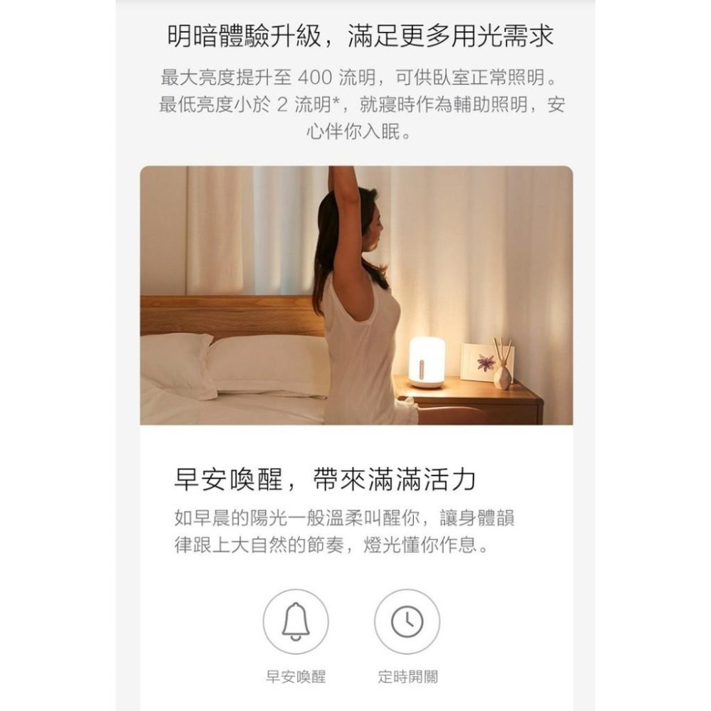 【含稅快速出貨】  米家床頭燈 2(台灣小米公司貨)-細節圖3