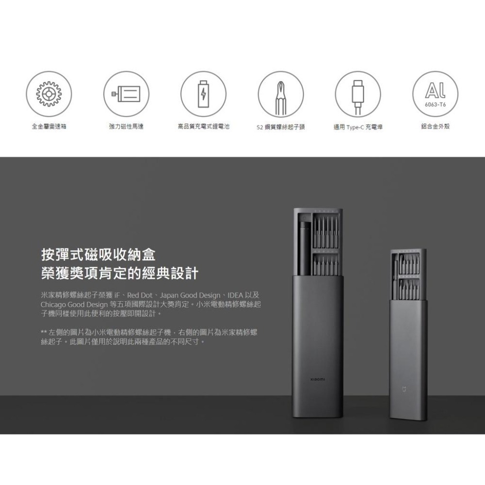 【含稅快速出貨】 小米電動精修螺絲起子機 (台灣小米公司貨)-細節圖2