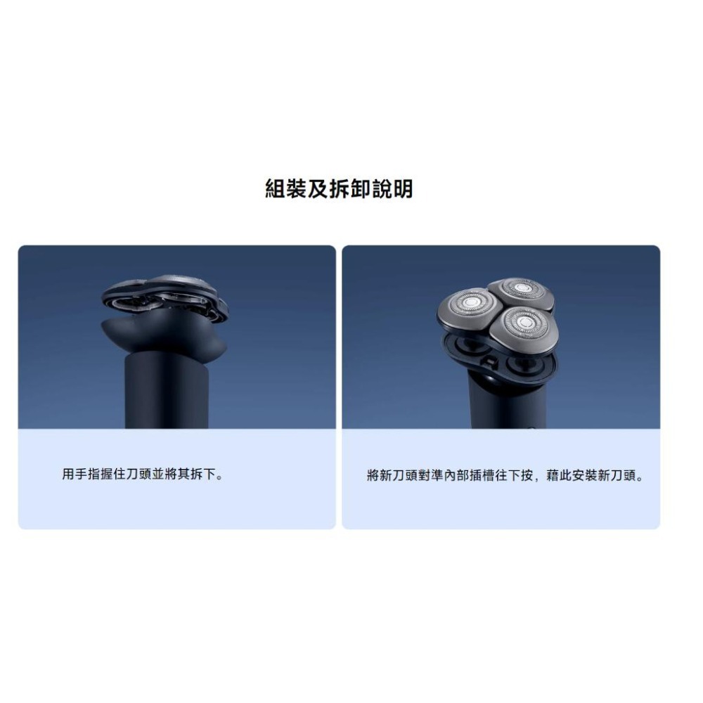 【含稅快速出貨】Xiaomi 電動刮鬍刀 S101 替換刀頭 (台灣小米公司貨)-細節圖2