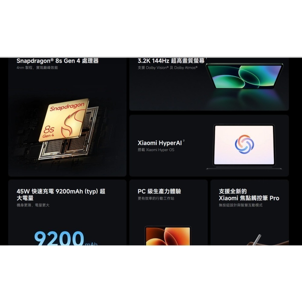 Xiaomi Pad 8 Pro 8+128G / 12+256G-細節圖8