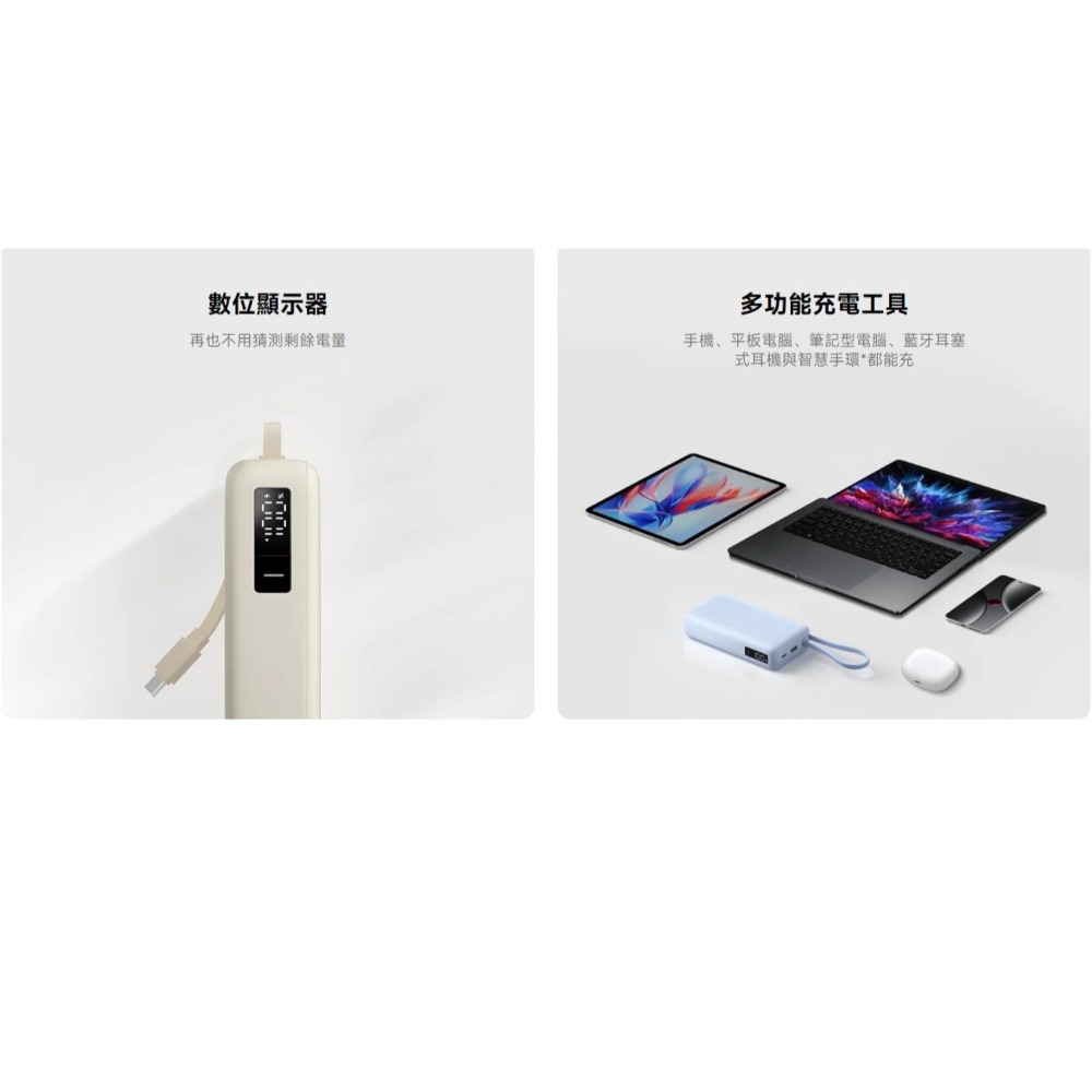 Xiaomi 自帶線行動電源 20000 67W-細節圖3