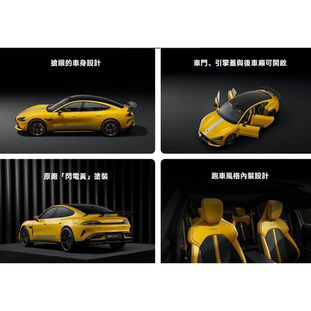 Xiaomi SU7 Ultra 1:18 合金模型車-細節圖8