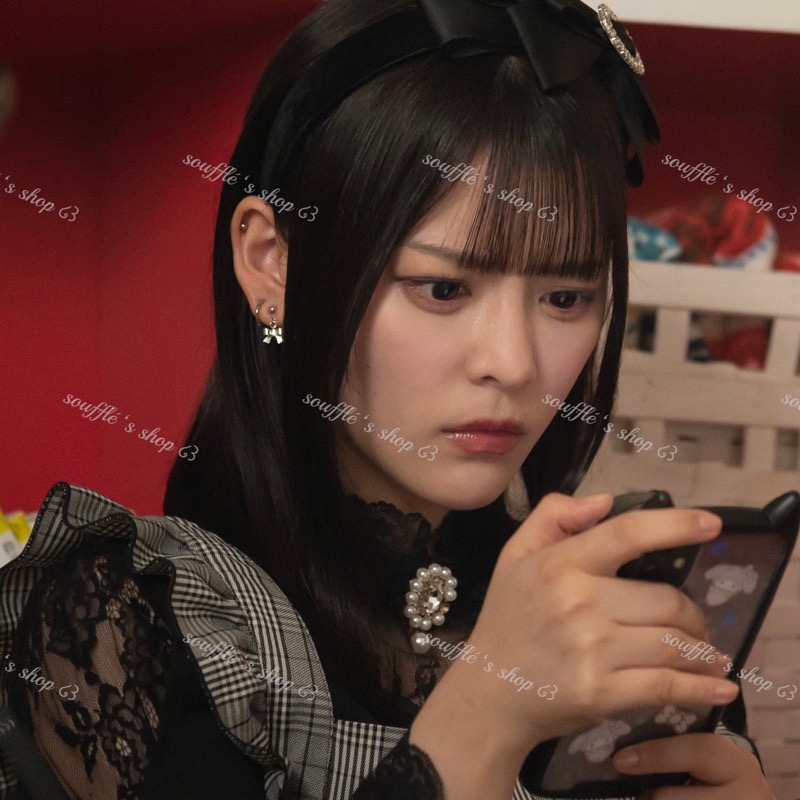 🩵現貨 ROJITA 原單 蕾絲袖側邊蝴蝶結襯衫 明日我會成為誰的女友 優愛同款-細節圖3