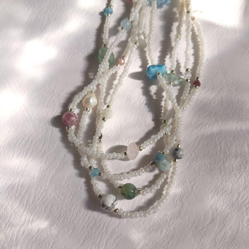 【moo._.handmade】水晶串珠項鍊 印記系列-細節圖2