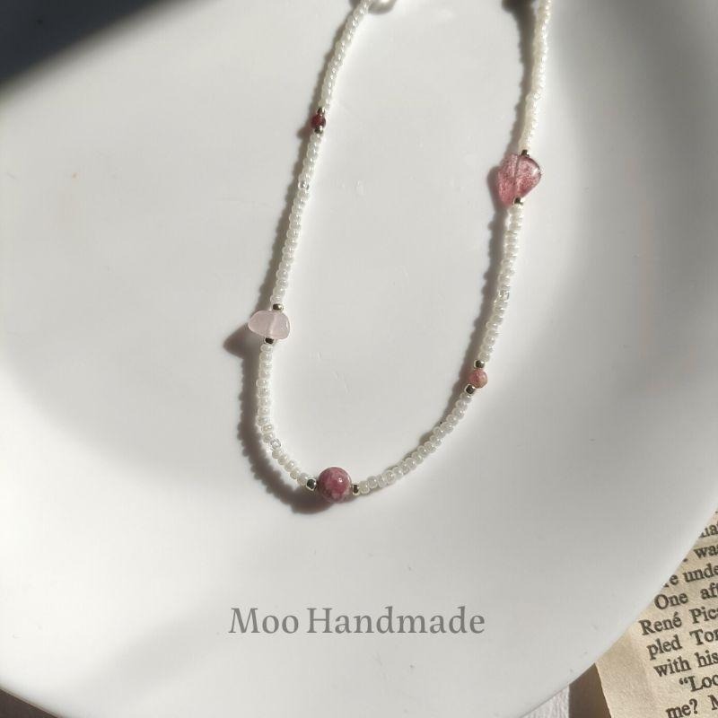 【moo._.handmade】水晶串珠項鍊 印記系列-細節圖5