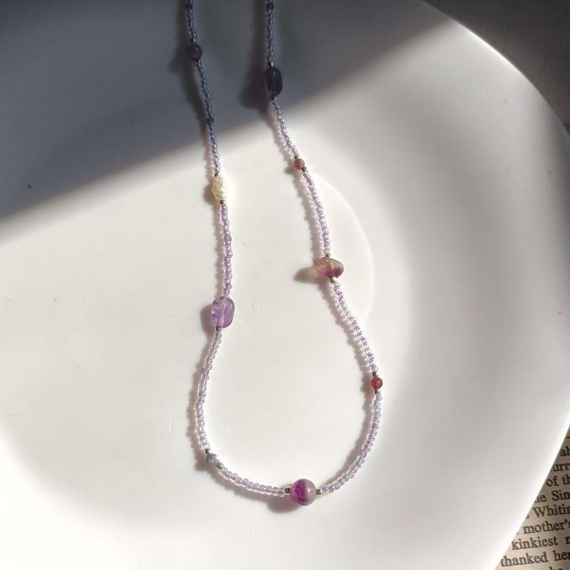 【moo._.handmade】水晶串珠項鍊 印記系列-細節圖7