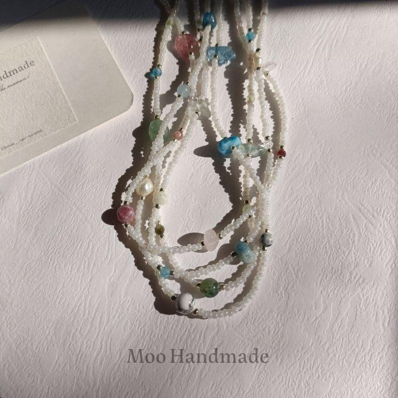 【moo._.handmade】水晶串珠項鍊 印記系列-細節圖9
