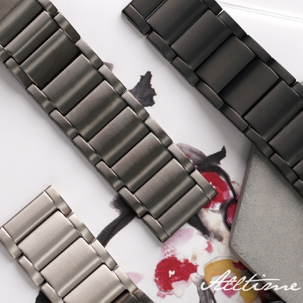 【太空金屬-鈦Ti】AllTi22 經典三排鈦合金 Apple watch 錶帶 蘋果錶帶-細節圖5