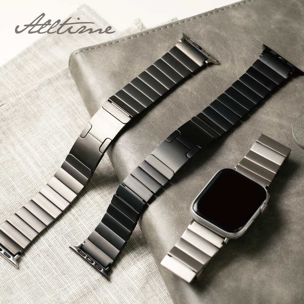 【太空金屬-鈦Ti】AllTi22 方塊款舒適輕盈鈦合金 Apple watch 錶帶 蘋果錶帶-細節圖7